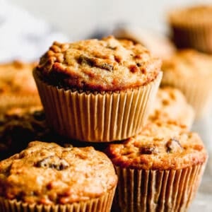 The best Bran Muffins are moist and absolutely delicious! They are high in fiber and freezer-friendly, perfect for breakfast, snacks, or lunchboxes.