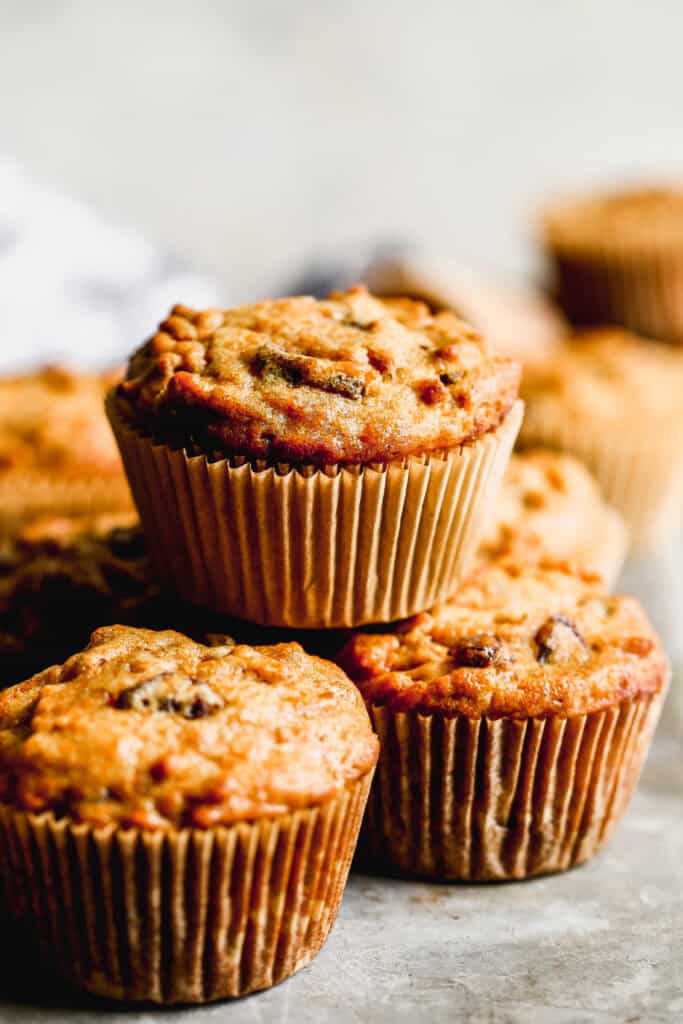 The best Bran Muffins are moist and absolutely delicious! They are high in fiber and freezer-friendly, perfect for breakfast, snacks, or lunchboxes.