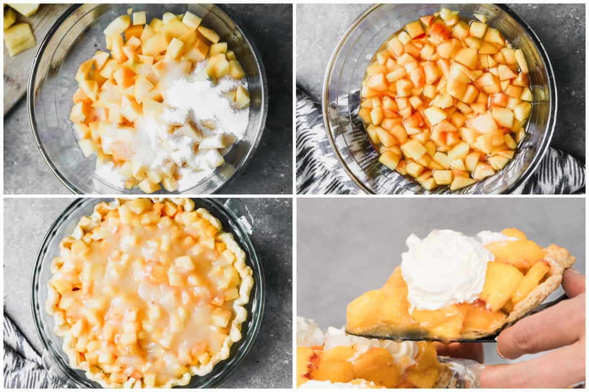 This no-bake peach pie is easy to make and is so tasty! It's a must-make peach recipe every season!