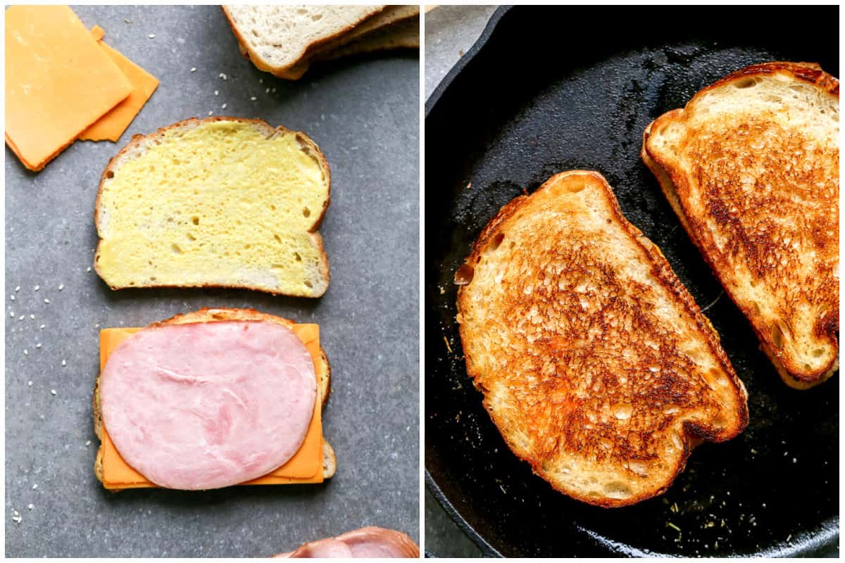 Making a restaurant-worthy grilled ham and cheese sandwich is easy to make at home and has the most delicious homemade honey mustard sauce. 