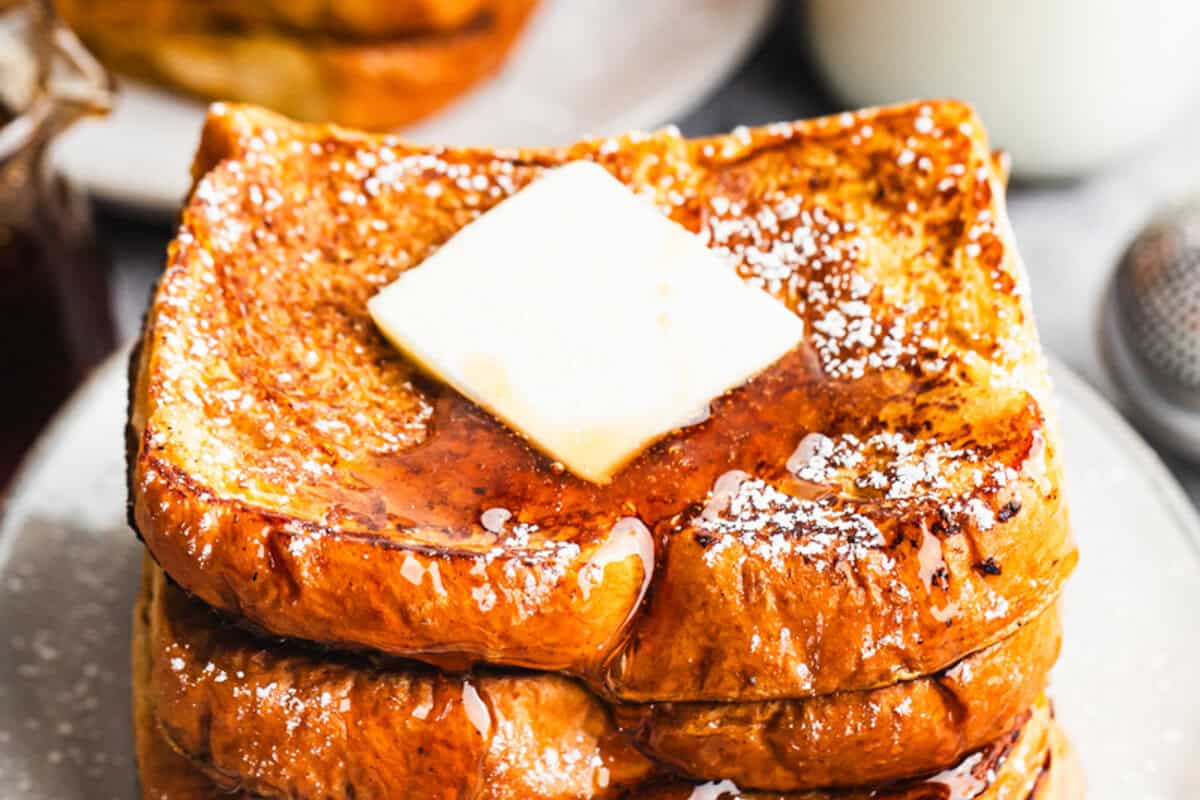This easy Pumpkin French Toast recipe is the perfect breakfast on a cozy Fall morning. It has the perfect flavor and texture!