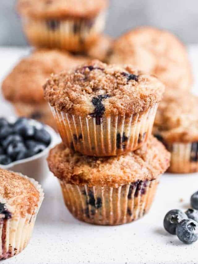 These homemade blueberry muffins are soft, bakery-style, and loaded with juicy berries. It's ideal for breakfast, lunchboxes, or a quick snack.