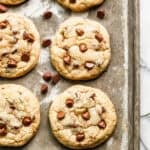 Homemade chocolate chip cookies are easy to make and they turn out chewy, soft, and perfect every single time!
