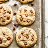 Homemade chocolate chip cookies are easy to make and they turn out chewy, soft, and perfect every single time!