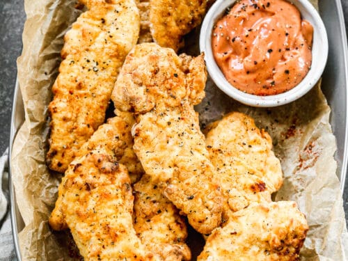 Crispy Golden Air Fryer Chicken Tenders - Skinnytaste, Recipe