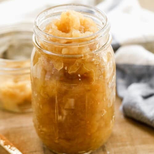 Canning Applesauce is easy and absolutely delicious! It's made with just apples and water, and can be sweetened to your liking.