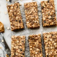 Homemade protein bars.