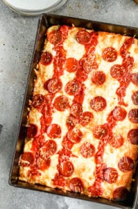 Detroit Style Pizza - Tastes Better From Scratch