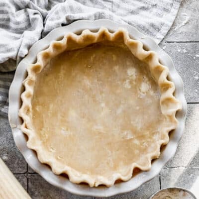 A homemade Pie Crust ready to bake or fill!