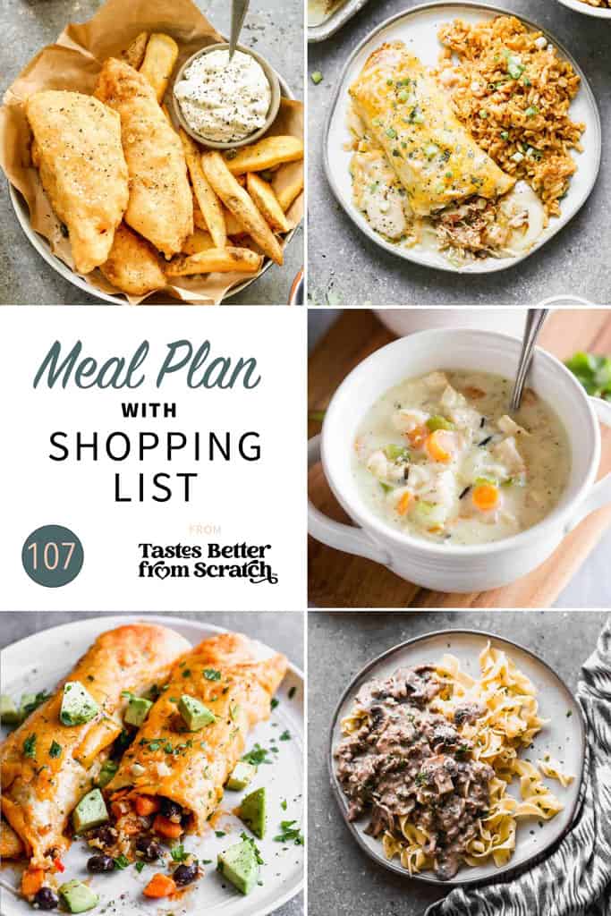 a college of 5 dinner recipes from meal plan 107.