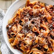 This short rib ragu recipe is restaurant-quality and so flavorful! It's easy to make and absolutely delicious!