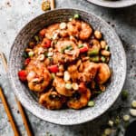 Kung Pao Shrimp thumbnail picture in a bowl.