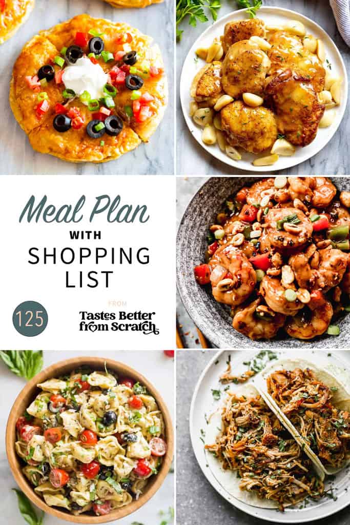 Meal Plan (125) | – Tastes Better From Scratch
