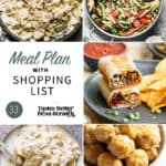 a collage of 5 recipes from meal plan 33.