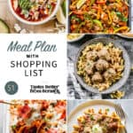 a collage of 5 recipes from meal plan 51.