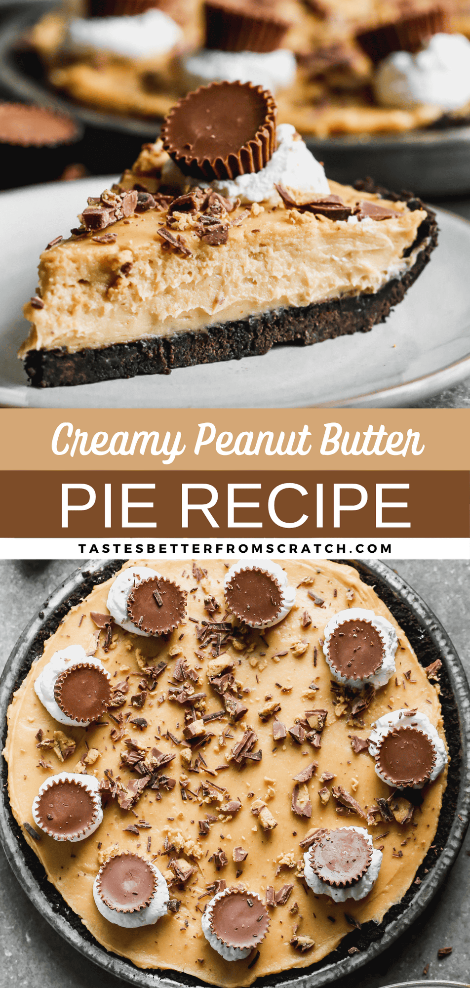 No-Bake Peanut Butter Pie - Tastes Better From Scratch