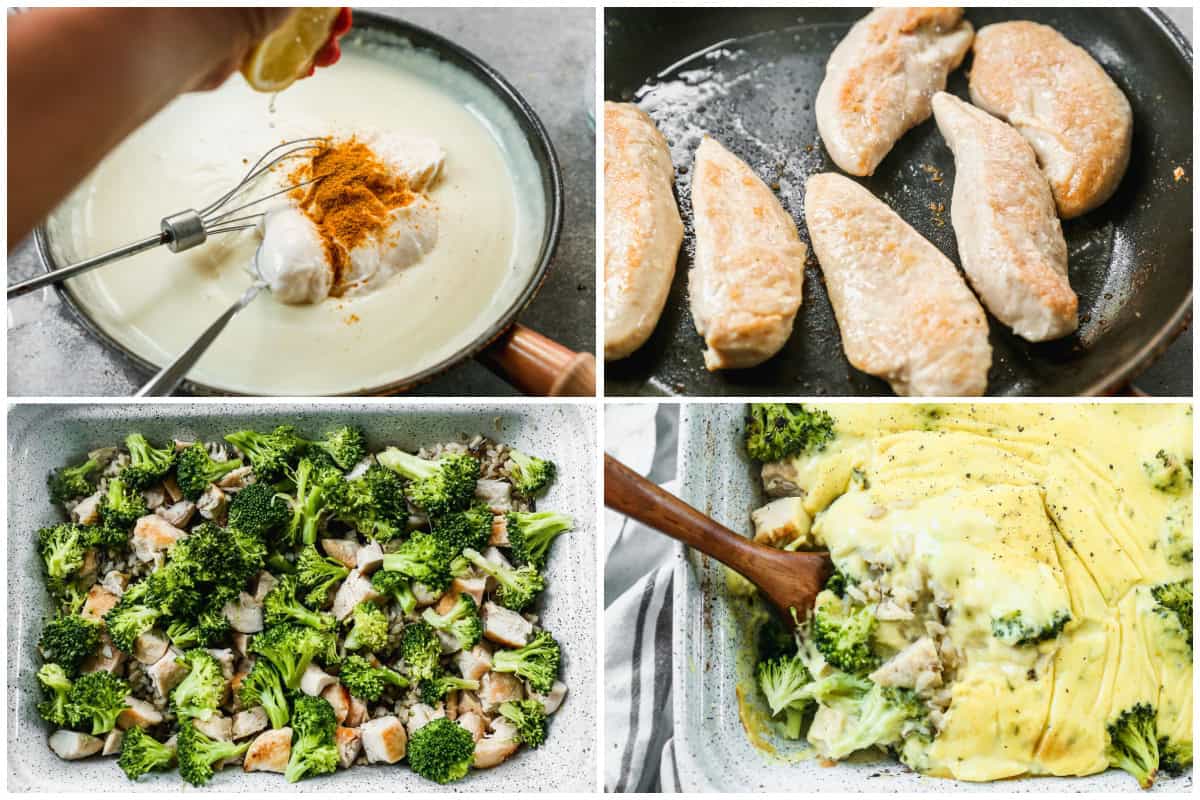 This broccoli chicken divan recipe is healthier than the classic version and tastes even better! Skip the cans and make the quick homemade sauce - it's a meal everyone loves!
