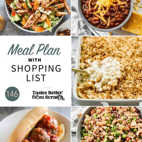 Free Weekly Meal Plans (with Grocery Lists) - Tastes Better from Scratch