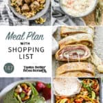 a collage of 5 recipes from meal plan 147.