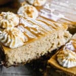 This creamy Pumpkin Cheesecake recipe has a smooth and silky texture. It's easy to make at home and restaurant worthy!