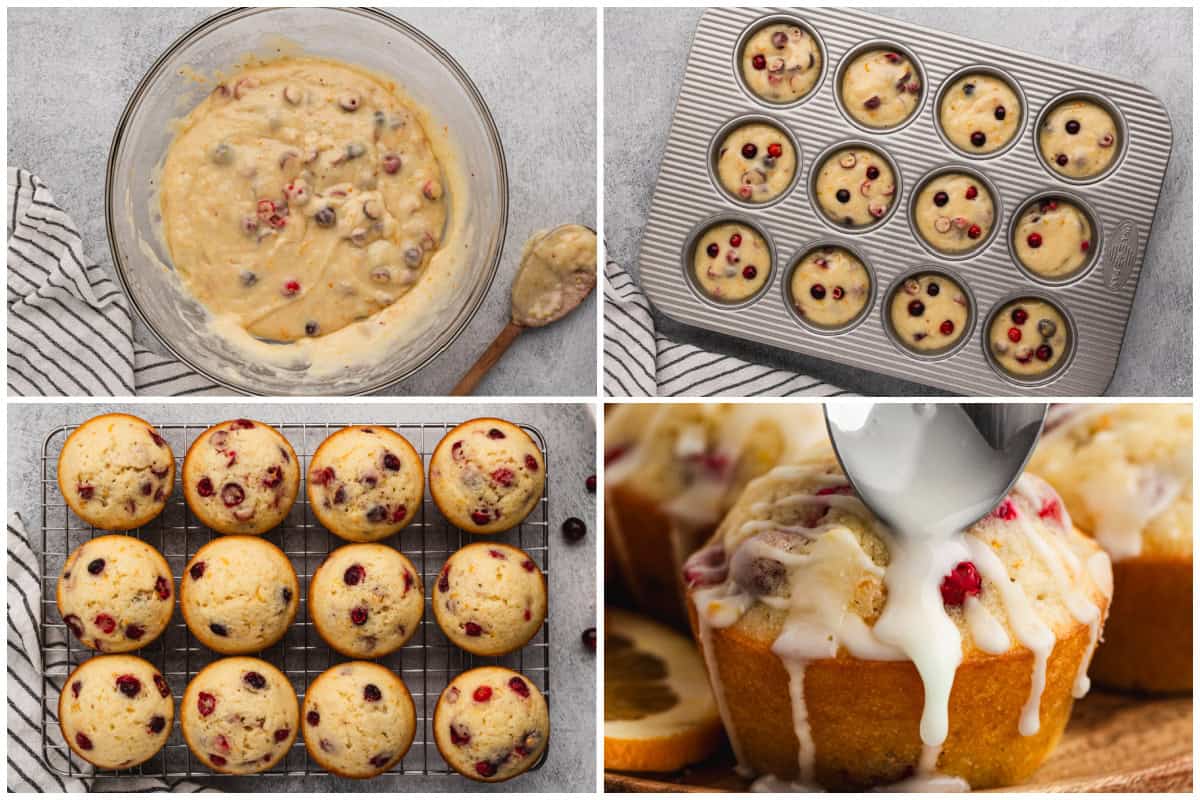 This fresh Cranberry Orange Muffins recipe is easy to make and only take 10 minutes to prep! They are bakery-worthy with the fluffy, moist texture and festive for the holidays.