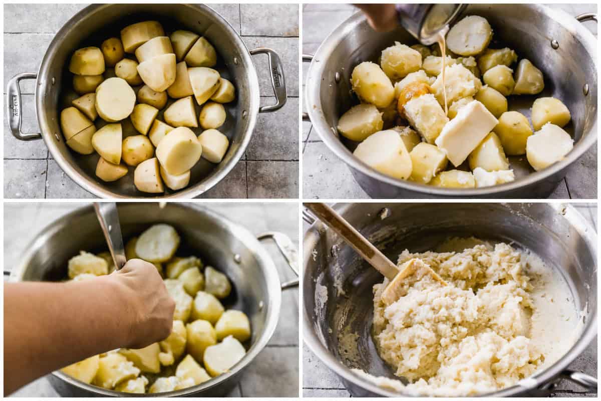 Making perfectly light and fluffy mashed potatoes is easier than you think! Follow all of my tips so they aren't gummy. 