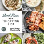 a collage of 5 images for meal plan 152.