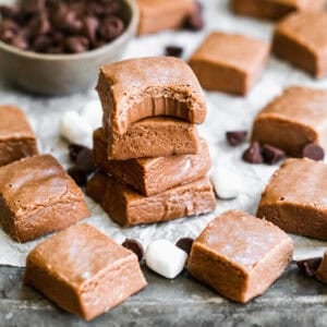 This easy Chocolate Fudge recipe only has a few ingredients and cooks for 15 minutes! It's so easy and the perfect treat for holiday gifting!