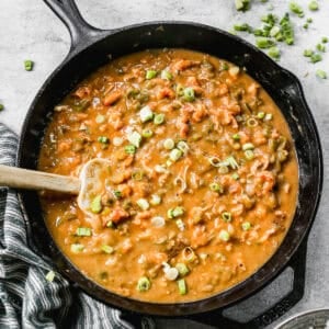 This cajun crawfish etouffee recipe is simple to make with just one pan and fresh ingredients. It's flavorful, comforting, and truly such an incredible dish!
