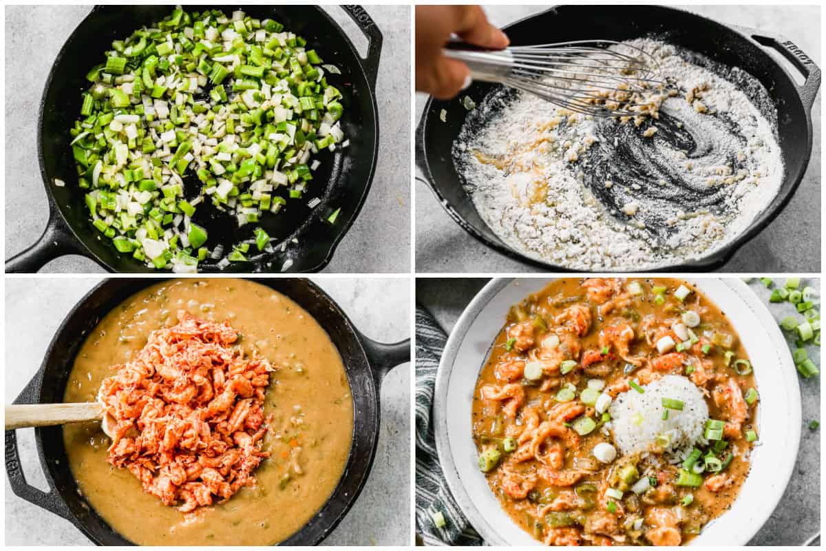 Learn how to make crawfish étouffée in just one pan with fresh veggies, a flavorful roux, and high quality crawfish. It's a spectacular dish that I could eat every single week!