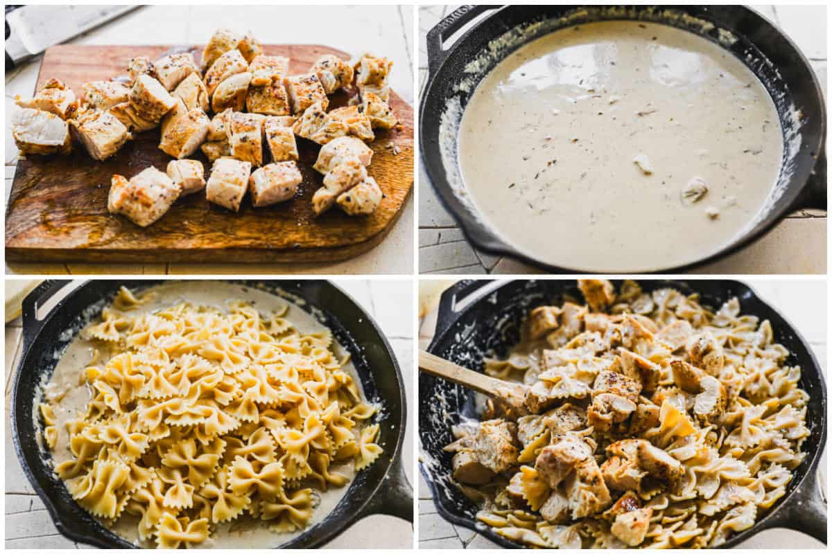 This Boursin Cheese Pasta is my favorite hack! The cheese melts into the most creamy and flavorful sauce with no effort! Toss in some chicken and pasta and everyone will go crazy for it!