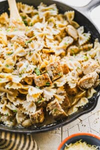 This Chicken Boursin Pasta recipe has a creamy sauce that is bursting with flavor and couldn't be easier to make in just 30 minutes!