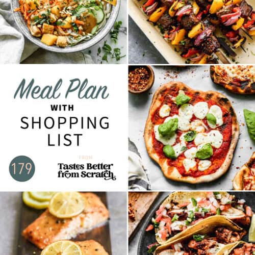 Free Weekly Meal Plans (with Grocery Lists) - Tastes Better from Scratch