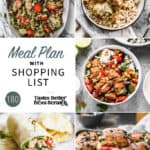 A collage of 5 recipes from meal plan 180.