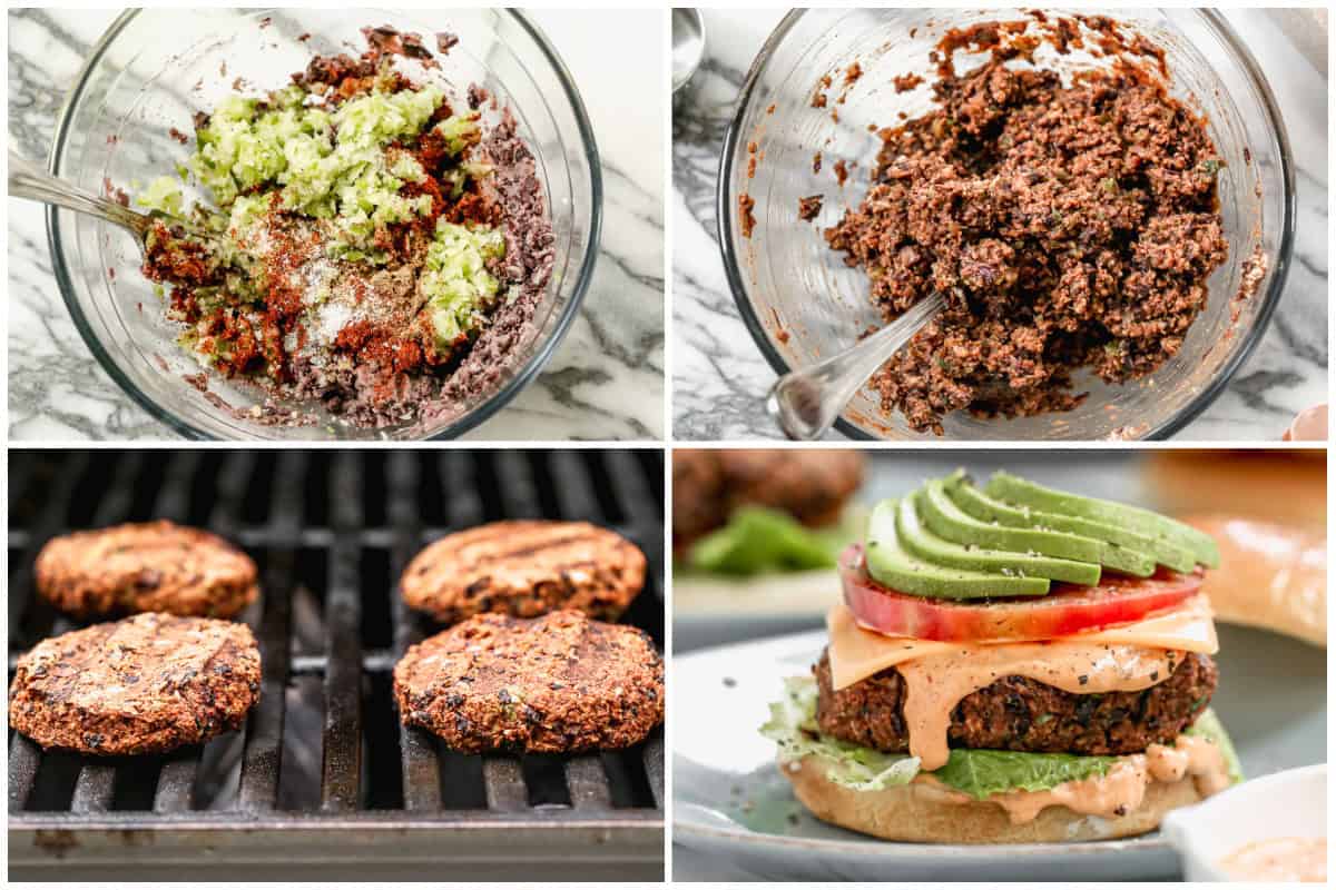 Learn how to make black bean burgers from scratch that are better than anything from the store! They are easy to make in under 30 minutes and are everyone's favorite!