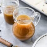 This Homemade Pancake Syrup is so good you will want to eat it with a spoon! It transforms your basic breakfast into a fancy brunch in only 10 minutes!