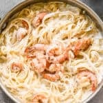 This easy Shrimp Alfredo recipe has tender shrimp in a creamy, homemade alfredo sauce, ready in just 30 minutes!