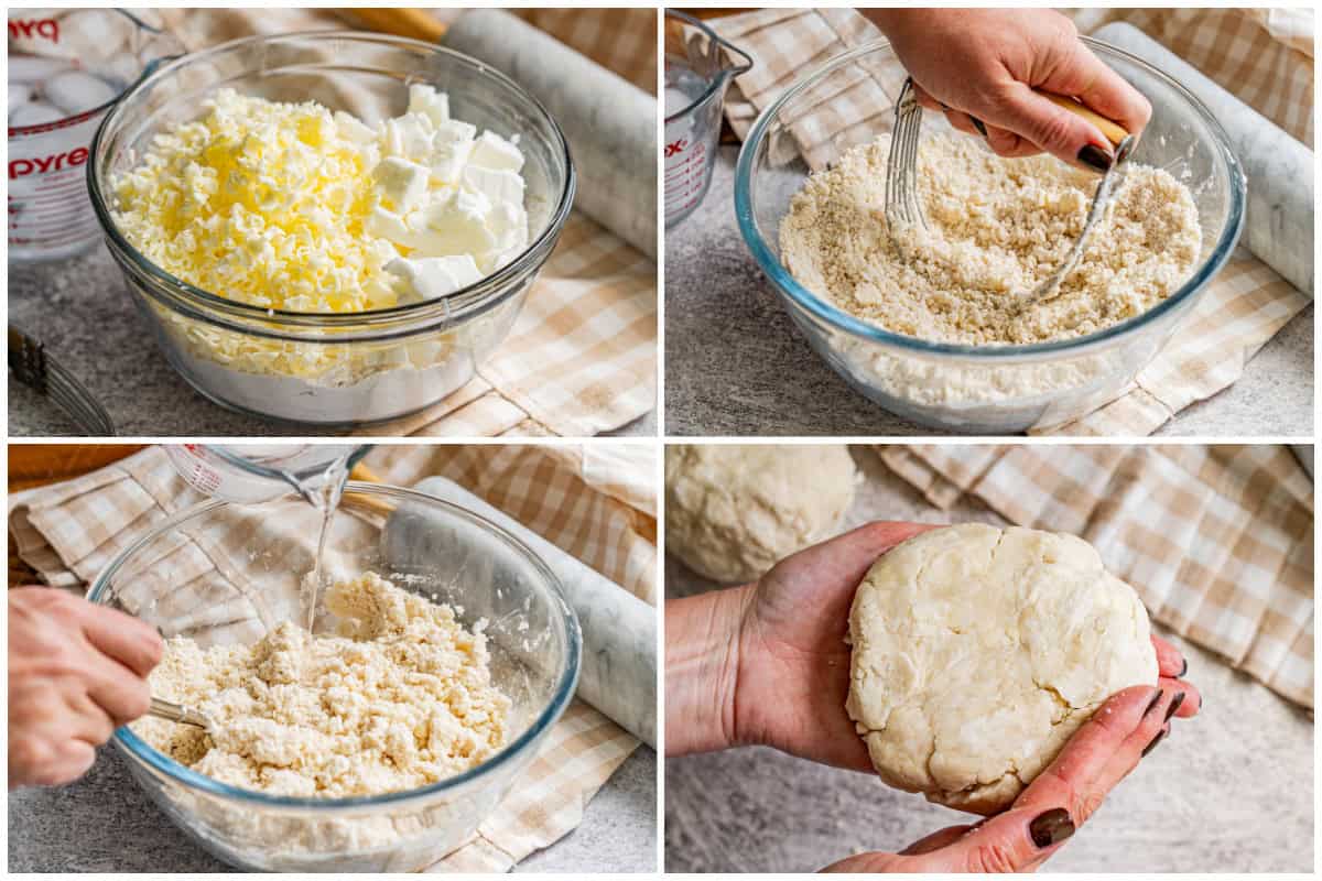 Make the best pie crust recipe in a few simple steps by combining ingredients, cutting in butter, adding water, and forming into discs. It can be made ahead and frozen for months!