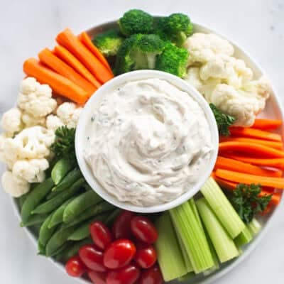 The best vegetable dip recipe with fresh, pantry ingredients and no packets.
