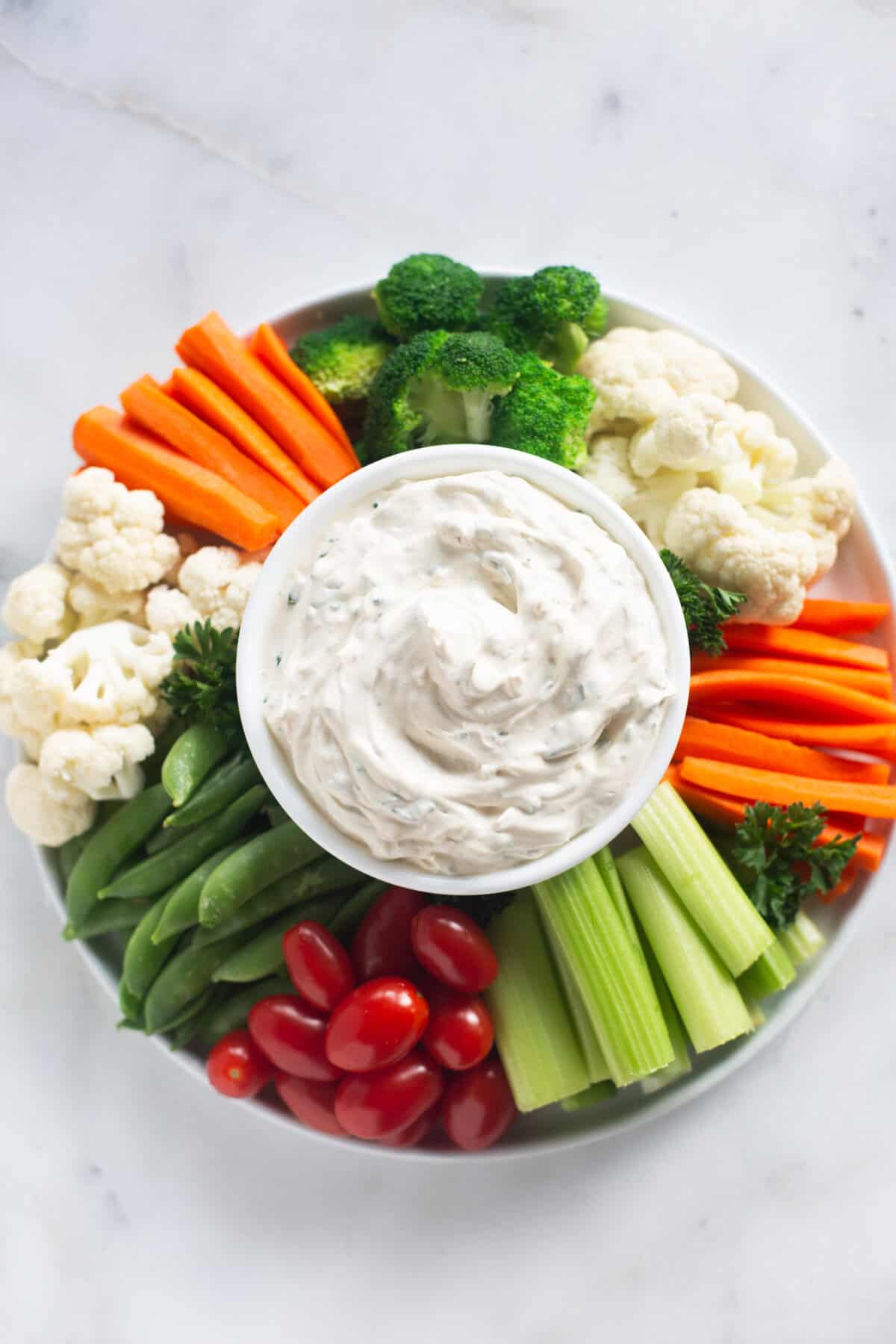 The best vegetable dip recipe with fresh, pantry ingredients and no packets. 