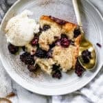 This easy Blackberry Cobbler recipe is easy to make from scratch and such a comforting and crowd-pleasing dessert!