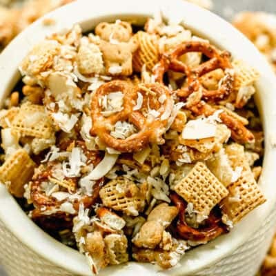 This Sweet Chex Mix is full of flavor and simple enough to make anytime. It's the perfect snack for parties, beach days, or trips to the pool.