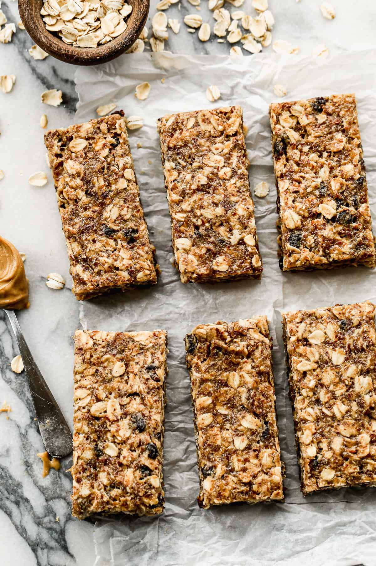 These homemade Protein Bars are made with wholesome ingredients. They are chewy, delicious, and easy to grab on the go!