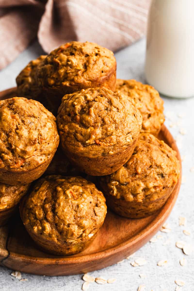 These carrot muffins are a wholesome breakfast or snack packed with fresh carrots and warm spices.