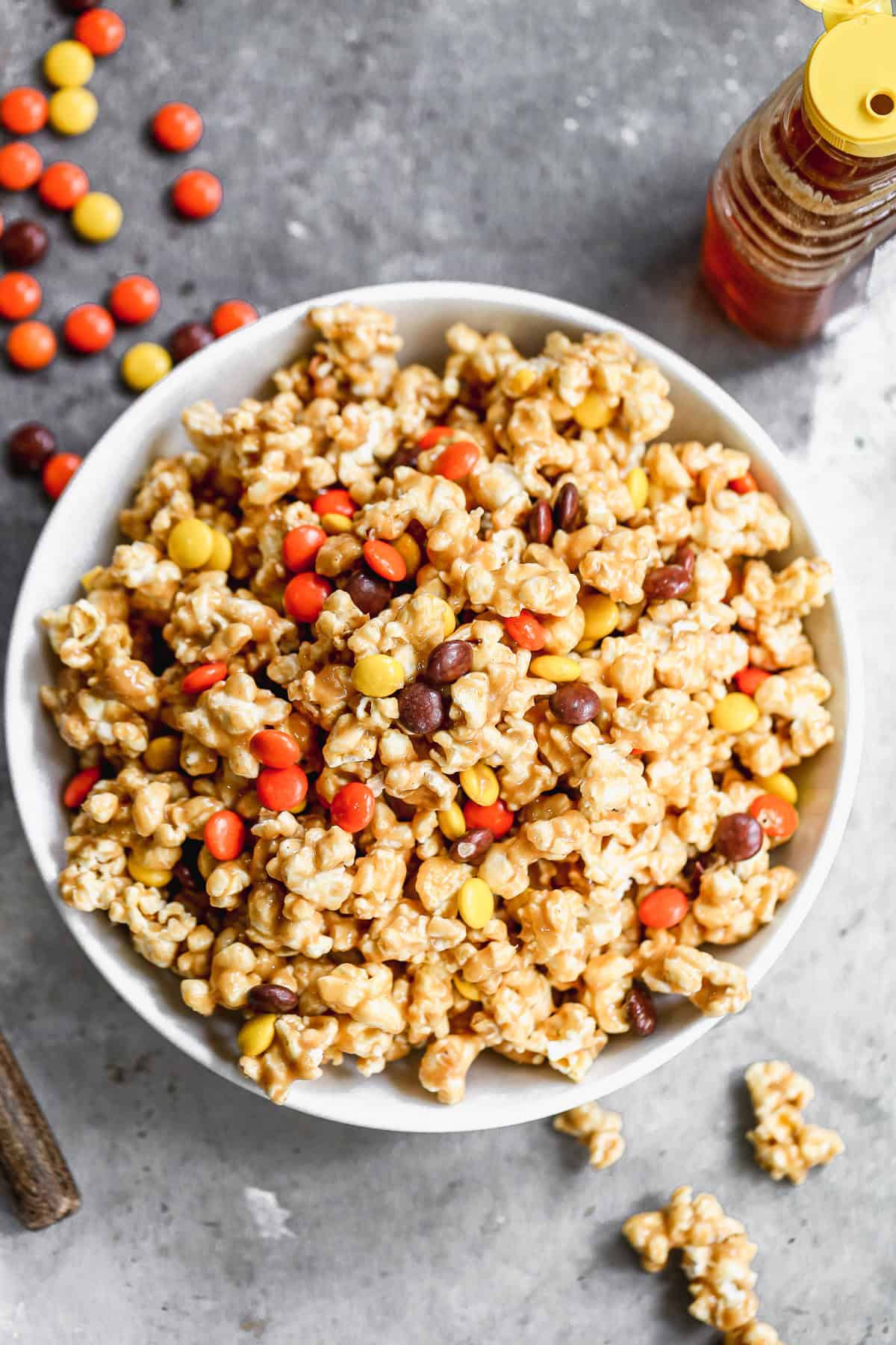 Make this no‑fuss peanut butter popcorn mix ahead of time to keep on hand for easy entertaining or afternoon pick‑me‑ups.