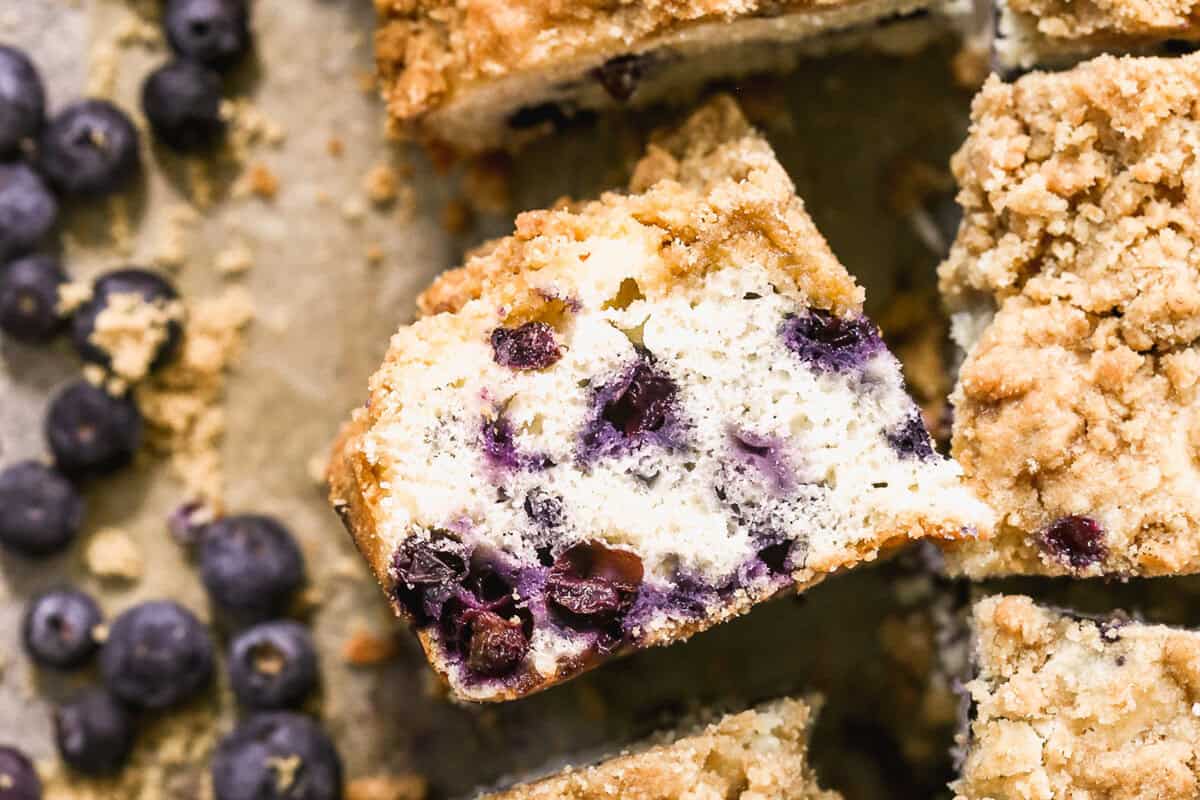This easy blueberry coffee cake is soft, packed with fresh berries, and topped with a buttery streusel, perfect for brunch or a make-ahead treat.