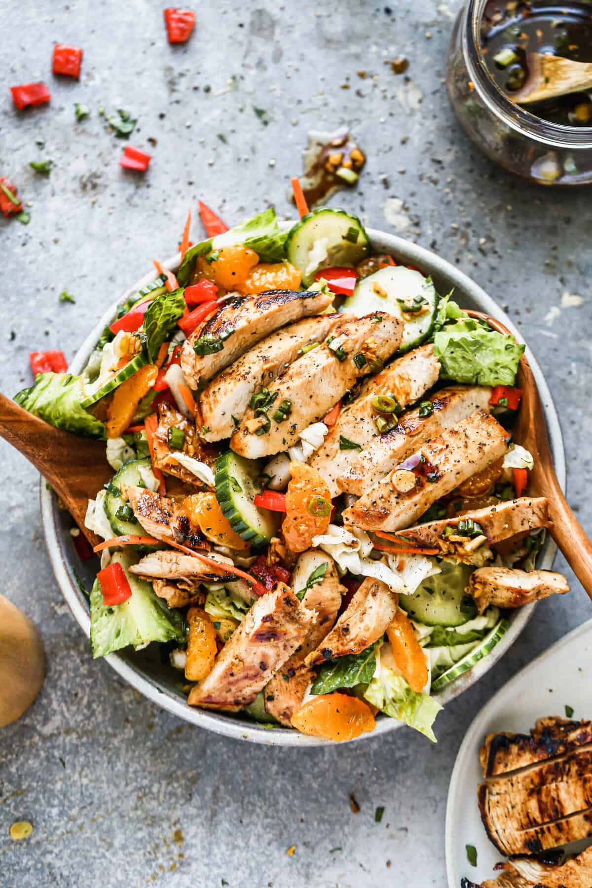 Perfect for meal prep or busy family dinners, this Asian chicken salad brings protein, crunch, and bright citrus flavor to the table.