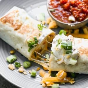 Homemade breakfast burritos are the best prep-ahead breakfast that can be frozen and reheated to take on the go!