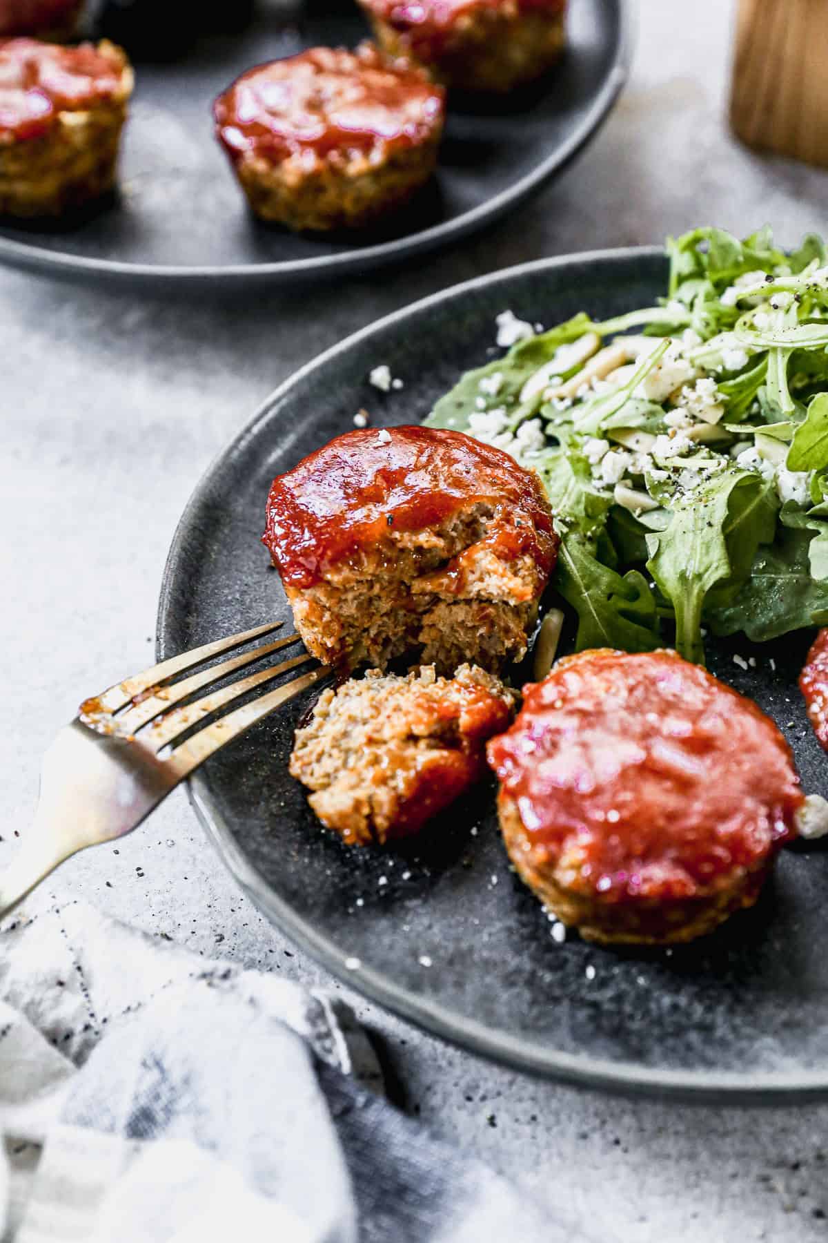 All the flavor of classic meatloaf in individual portions that bake faster and reheat perfectly for lunch the next day.