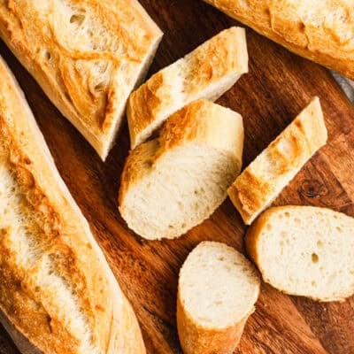 This homemade Baguette recipe is easy, made with only 4 ingredients, and tastes better than the restaurant! It instantly elevates any meal!